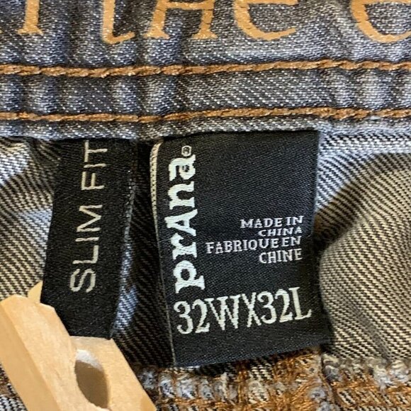 Prana Men's Bridger Slim Fit Classic 5 Pocket Stretch Straight Leg Jeans Size 32 - Picture 7 of 14